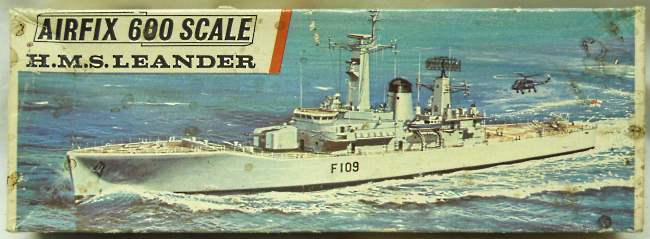 Airfix 1/600 HMS Leander F109 Guided Missile Frigate (Dido F104 / Arethusa F38), F6S plastic model kit